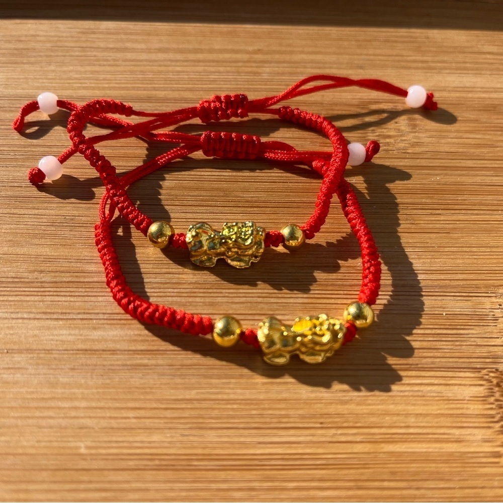 Pixiu Wealth String Bracelet Bundle of 2 - Picture 11 of 12